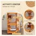 thumbnail image 4 of PawHut Maisonnette Extérieure pour Chat, Grand Catio avec Roues, Boîte de Repos, Orange, 4 of 9