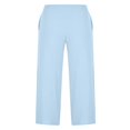 thumbnail image 4 of Women‘s Single Breasted High Waist Trousers in Solid Color with Wide-Leg Design, 4 of 5
