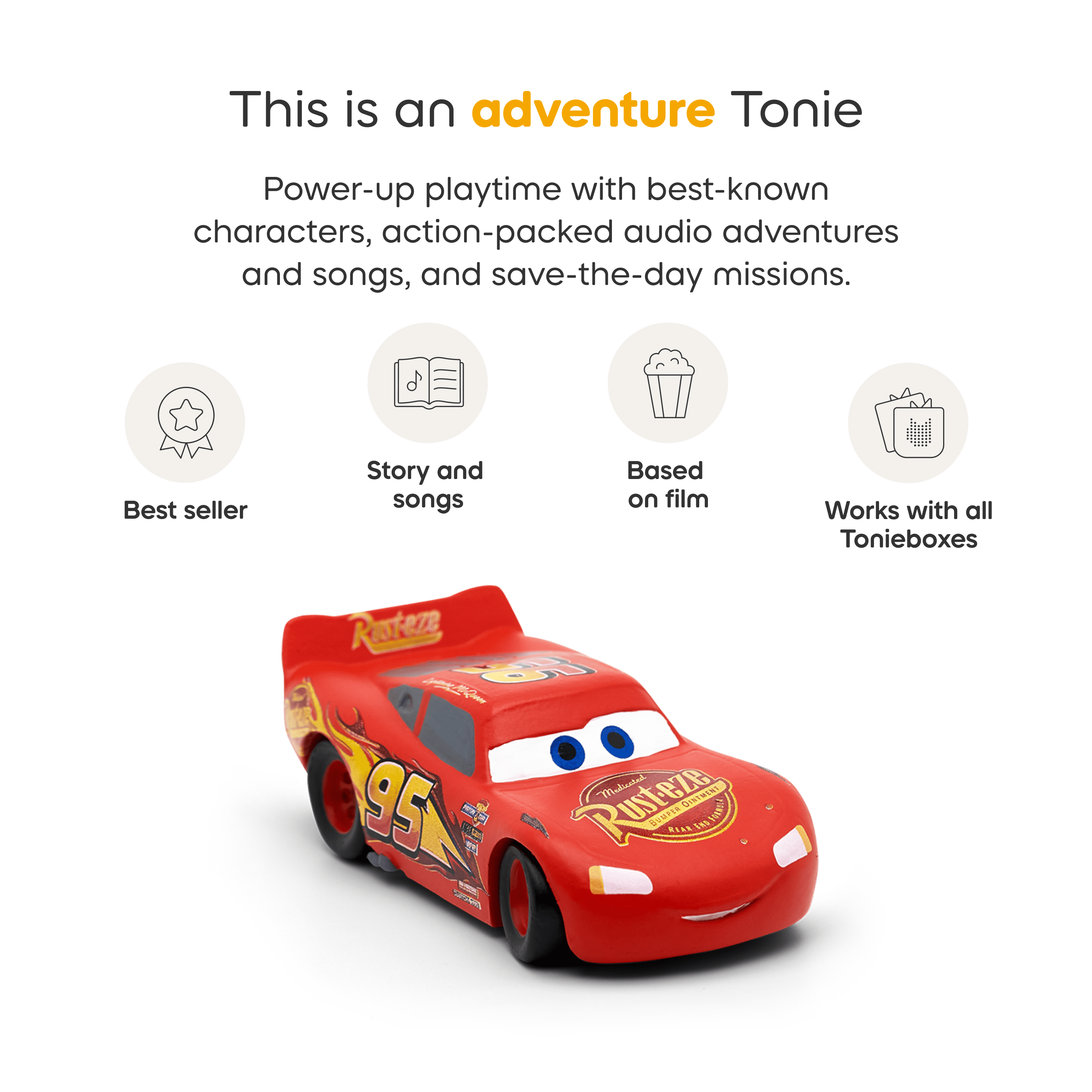 Tonies Figurine Audio - Lighting McQueen de Disney Pixar Cars (Anglais)