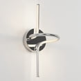 thumbnail image 4 of Artika Swirl Modern LED Wall Sconce Light Fixture Chrome 3 Color Temperature, 4 of 5