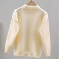 thumbnail image 4 of QUDDERR Chandail-Over pour Filles et Garçons 2-13T, Col Rond, Tricot en Polaire, Épais, Automne Hiver, 4 of 9