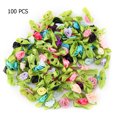 thumbnail image 2 of Artificial Plant,100pcs Artificial Plastic Flower Artificial Plant Home Garland DIY Flower Extended Durability, 2 of 9