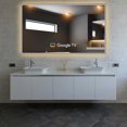 thumbnail image 2 of Elecsung 43 inches Smart Mirror 4K UHD TV Goo-gle System Compatible LED Light Surround Decoration Advertising SPA, 2 of 9