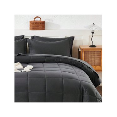 Homehours Ensemble de Literie Grand - 7 Pcs Bed-in-A-Bag Toutes Saisons en Microfibre Douce pour Chambre avec Couette, Draps, Taies d'Oreiller et Housses de Coussin
