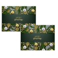 thumbnail image 1 of Oleegame 2PC Placemat Christmas Table Placemats Christmas Rustic Vintage Washable Table Mats, 1 of 4