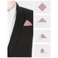 thumbnail image 3 of INSPIRE CHIC Men's Cotton Handkerchiefs Solid Color Pocket Square for Men Rosy Brown One Size, 3 of 4