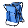 thumbnail image 2 of Large Lightweight Backpack Cooler Chair, High Capacity, Keep Stable Portable for Camping, Fishing, Hiking, 2 of 8