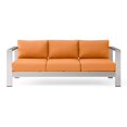thumbnail image 2 of Modway Canapé de Patio Extérieur en Aluminium, Argent Orange, 2 of 10
