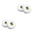 thumbnail image 1 of Ruiboury Coussinets d'Oreille Coussin en Cuir Écouteurs à Réduction de Bruit Coussins Casque Pièce de Réparation Remplacement pour Écouteurs Marshall Blanc 2 Ensembles, 1 of 6