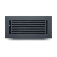 thumbnail image 1 of Prima Decorative Hardware 4" x 10" Floor Vent Cover with Damper, Cast Aluminum Register, Powder-Coated, Modern Linear Design (VR109), 1 of 9