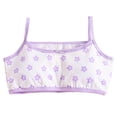 thumbnail image 1 of Akiihool Tween Bra Soft Fixed Padding Training Bras for Girls, Seamless Sports Bras for Teens , Adjustable Strap Design (Light Purple,9-10 Years), 1 of 4
