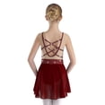 thumbnail image 2 of Miaeowve Justaucorps de Danse Ballet Scintillants pour Filles Robe de Danse Lyrique en Maille Transparente Bourgogne 12, 2 of 7