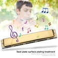 thumbnail image 1 of Hilitand Brass Base Plate Harp, Entertainment 24 Hole Professional Harmonica, For Home Performance, 1 of 8