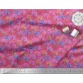 thumbnail image 3 of Soimoi Green Georgette Viscose Fabric Diamond Geometric Printed Fabric 1 Yard 42 Inch Wide, 3 of 3
