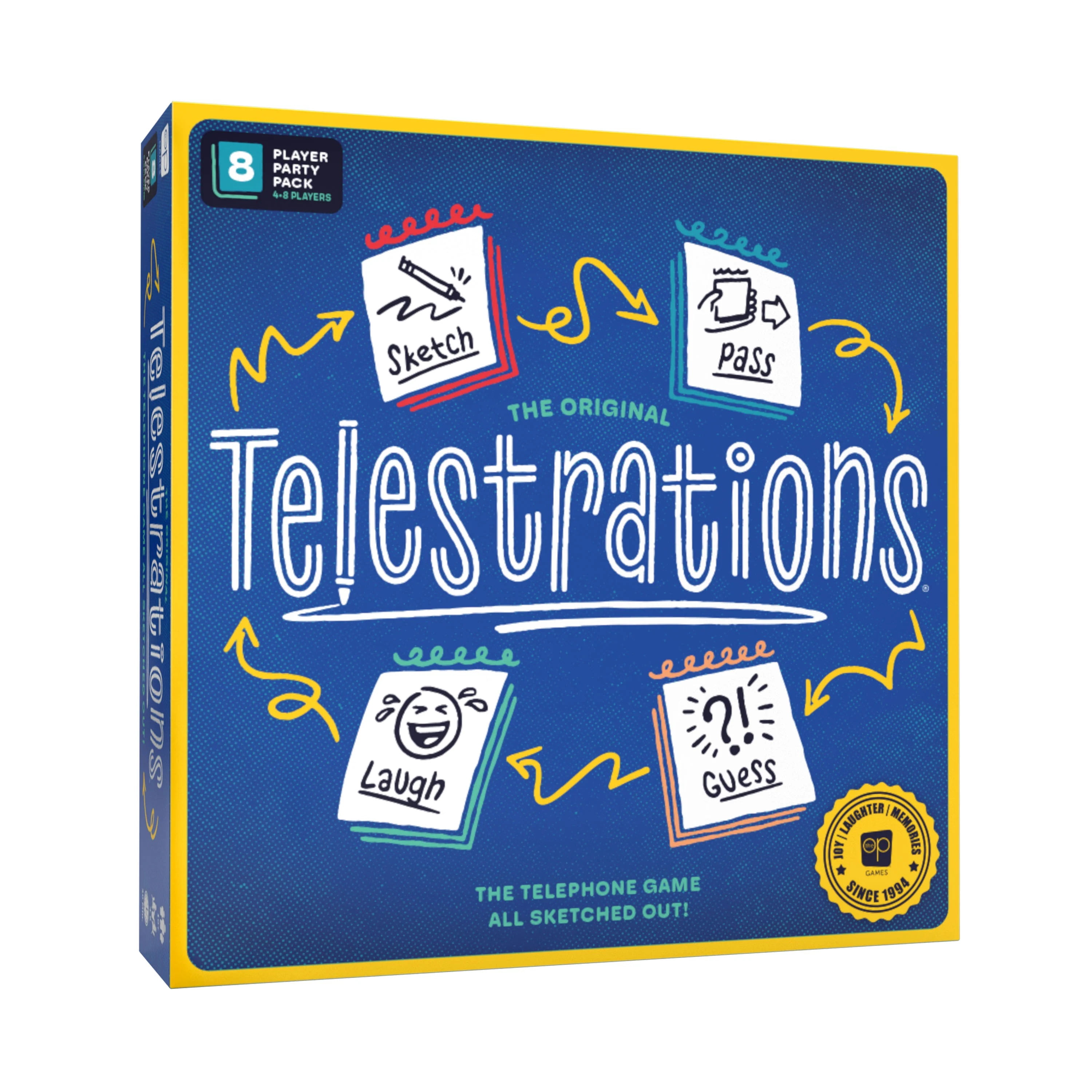 USAopoly Telestrations 8 Player (2nd Edition) Board Game