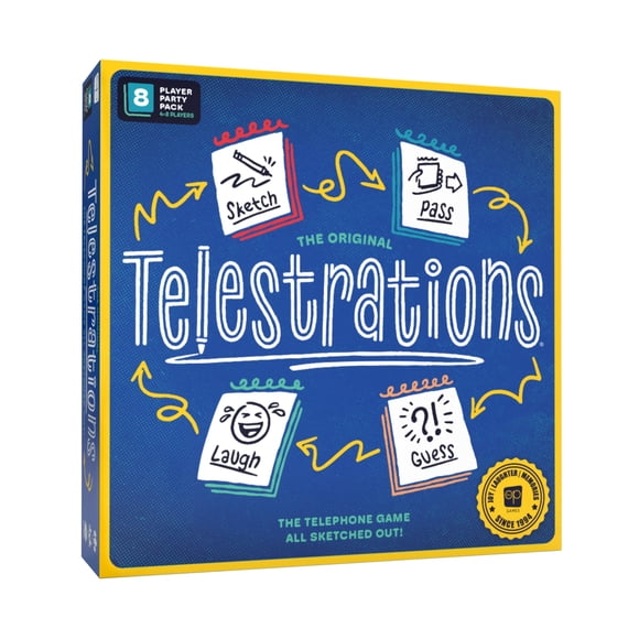 USAopoly Telestrations 8 Player (2nd Edition) Board Game