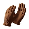 thumbnail image 1 of Men's Winter Outdoor Riding Suede Gloves Windproof Thickened Warm Lined Cold Weather Hand, 1 of 7