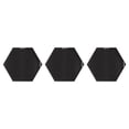 thumbnail image 4 of Kate and Laurel Rhodes Modern Hexagon Wall Mirror Set, 3 Pieces Black, Chic Geometric Mirror for Wall, 4 of 7