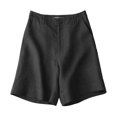 thumbnail image 5 of Ovticza Bermudas pour Femmes Séchage Rapide Légers Shorts en Lin Golf Randonnée Voyage Shorts Noir m, 5 of 5