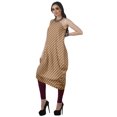 thumbnail image 4 of Moomaya Robe Kurti à une Épaule Imprimée pour Femme, Sans Manches, à Col Bénitier, Style Bohème, Tenue de Soirée de Designer, 4 of 7