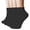 Black, variant on BYHONG Socks for Women Women's Anti Blister Wicking Athletic Ankle Quarter Cushion Cotton Socks 4 Pack for Running Tennis and Workout Running Socks Womens White One Size