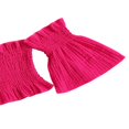 thumbnail image 4 of Manches Évasées à l'Épaule Tops Short Volant Bandeau Bowknot, 4 of 6