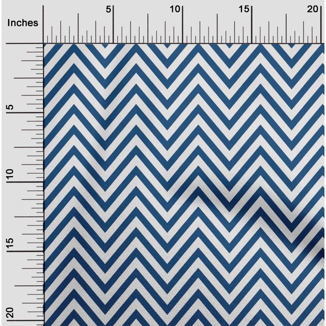 oneOone Georgette Viscose Fabric Chevron Geometric Print Fabric By Yard 42 Inch Wide