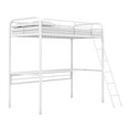 thumbnail image 1 of Lit mezzanine en métal avec bureau, 1 of 9