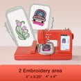 thumbnail image 2 of Poolin EOC05RE Machine à Broder Domestique pour Débutants, Panier 4” X 9.25”, Écran Tactile 7”, Parfait pour les Petits Projets DIY, 2 of 6