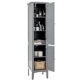 thumbnail image 4 of Costway Freestanding Bathroom Storage Cabinet Linen Tower Kitchen Living Room Grey, 4 of 10