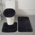 thumbnail image 1 of weibbin 3 Pcs Bathroom Rugs - Solid Color, Universal Soft Comfortable, Water Absorption, Non-Slip, Thick, Machine Washable, Easier to Dry for Bath Floor Mats, 1 of 8