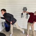 thumbnail image 4 of Anime Head Crafts New Dinosaur Ornaments Wall Breaking Raptor Suit (Blue), 4 of 8
