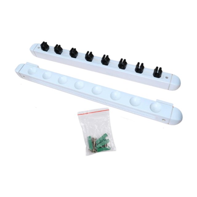 Guardoinrt Pool Cue Rack Wooden Wall Mounted White for Billiard Room Players Community Center White Length 48 cm