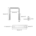 thumbnail image 2 of Unique Bargains Square U-Bolts 2 Sets 52mm Inner Width 80mm Length M8 304 Stainless Steel U Clamp Bolt, 2 of 5