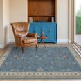 thumbnail image 1 of Washable 4x6 Small Rug for Living Room, Area Rug for Kitchen, Bedside, Large Entryway Indoor - Stain Resistant Non Slip with Rubber Backing, Unique Floral Aethestic Décor, Light Blue & Aqua, 1 of 8