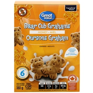 Great Value Honey Cub Grahams de l'ours