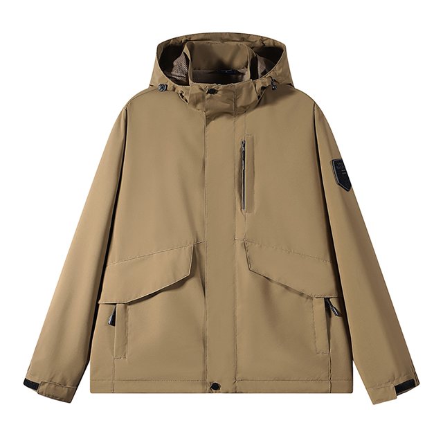 Birdeem Mens Stitching Drawstring Hooded Slim Fashion Jacket Coat Outwear