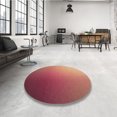 thumbnail image 4 of Ahgly Company Tapis d'Intérieur Lavable en Machine Carré Transitionnel Rouge Bordeaux Vif, 3 Pieds Carré, 4 of 7
