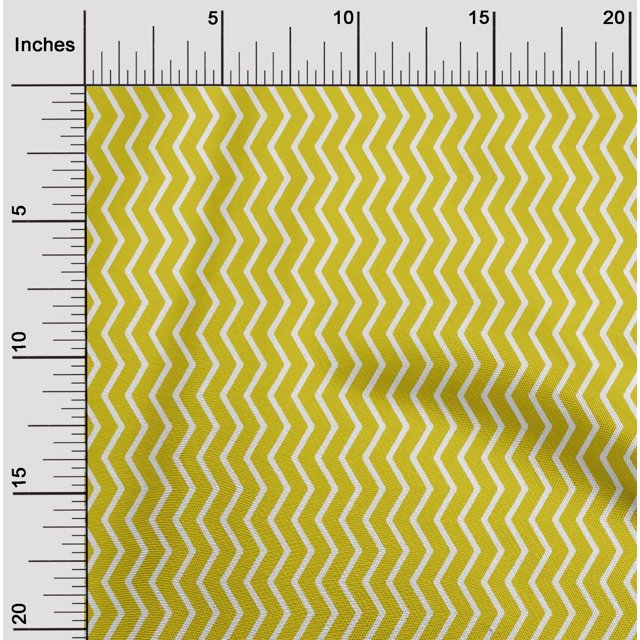 oneOone Cotton Poplin Fabric Chevron Geometric Decor Fabric Printed BTY 56 Inch Wide