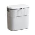thumbnail image 2 of Cabinet Door Trash Can Hanging Garbage Bin with Sliding Lid | No Punch Stickable Waste Container | Odorless Plastic Kitchen Bathroom Trash Bin for Home Office Rv, 2 of 6