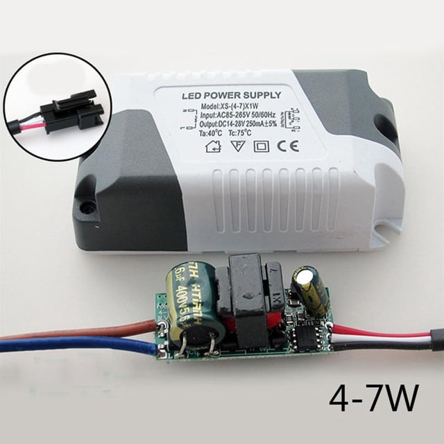 Lefu 3W-24W Segment AC85-265V Constant Current LED Driver Plastic Shell For Lamp New
