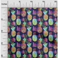 thumbnail image 2 of oneOone Tissu Jersey Viscose Multicolore Ananas Matériel de Robe Tissu Imprimé Tissu au Mètre 60 Pouces de Large, 2 of 4