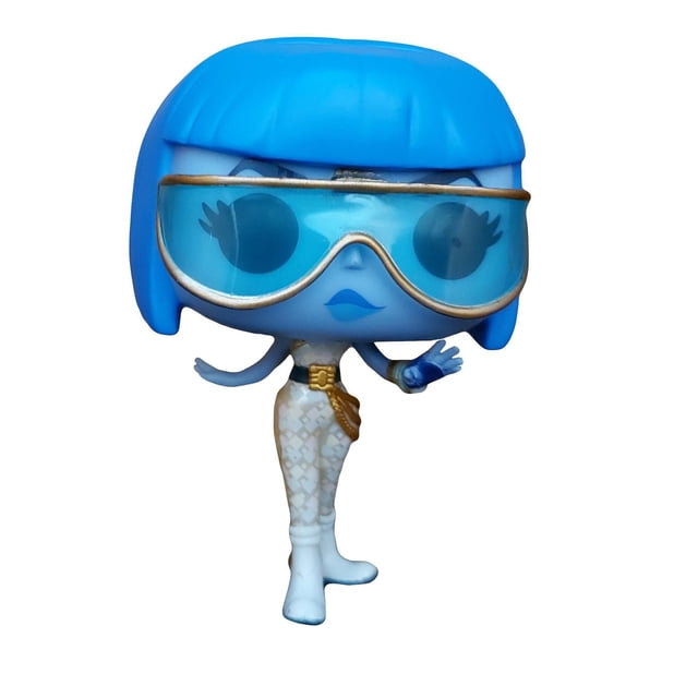 Funko POP! Disney Ralph Brise l'Internet - Figurine en Vinyle Yesss Mettant en Vedette des Cheveux Bleus bobbed, de Grands Yeux Noirs et des Collants à Motif Blanc avec des Chaussures Blanches, Se Tenant Plus de Trois Pouces de Haut sur un Fond Blanc, Convient aux Collectionneurs et aux fans Décontractés.