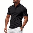 thumbnail image 1 of asjyhkr Mens Summer Shirts Short Sleeve Fashion 2025 Golf Shirts Button Quick Drying Comfy Soft Athletic Tees, 1 of 9