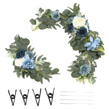 Artificial Flower Arch Decor,Faux Flower Swag Set Welcome Signs Floral Decorations Arch Flower Swag Set Finest Materials