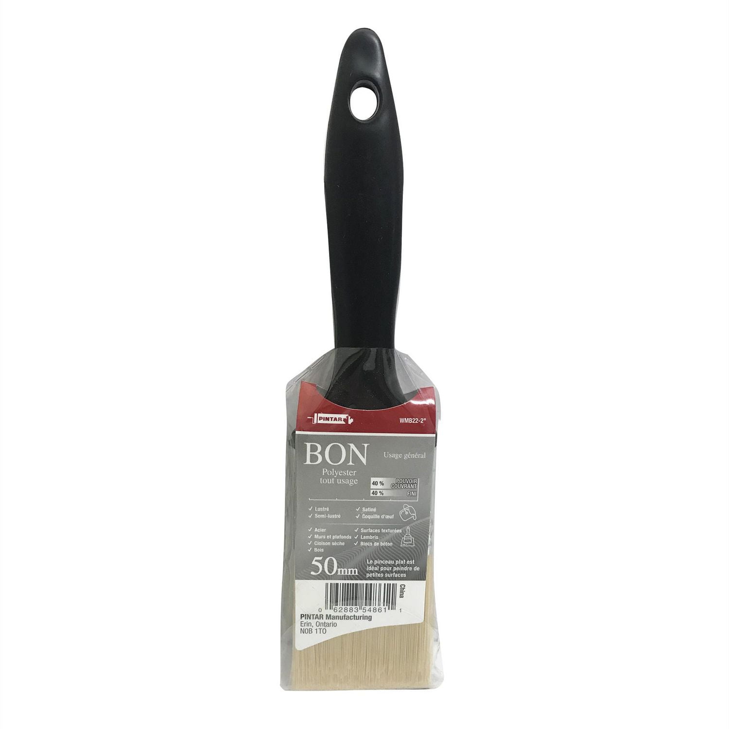 Pinceau droit Good de Pintar Manufacturing Corp. de 2 po