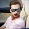 thumbnail image 4 of Clip-On Sunglasses Rimless Flip Up Driving Glasses Night Vision Polarized Glasses for Women Men, 4 of 8