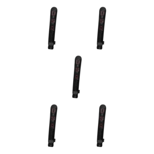 Decodeary PU for Golf Alignment Stick Cover Case Waterproof Holder Premium Embroidered Black Red 33 x 5.5cm 5Set
