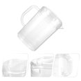 thumbnail image 2 of Transparent Drinking Water Pitcher Portable Handled Water Pitcher Juice Jug With Scale, 2 of 8