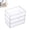 Clear, variant on Outdor 3 Drawer Vanity Organizer Compact Storage Organization Drawers For Cosmetics Bathroom Dorm Desk Countertop Size